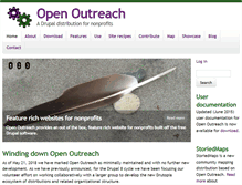 Tablet Screenshot of openoutreach.org